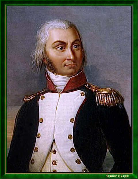 "Jean-Baptiste Jourdan, lieutenant-colonel au 2e bataillon de la Haute-Vienne en 1792". Tableau commencé par Julie Volpelière (Marseille 1790 - Paris 1842) et terminé par Horace Vernet (Paris 1789 - Paris 1863). 