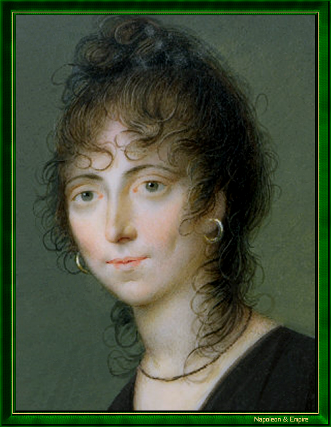 "Maria-Letizia Bonaparte in 1800", by Charles Guillaume Alexandre Bourgeois (Amiens 1759 - Paris 1832).