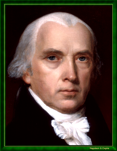 "James Madison", par John Vanderlyn (Kingston, New York 1775 - Kingston 1852).