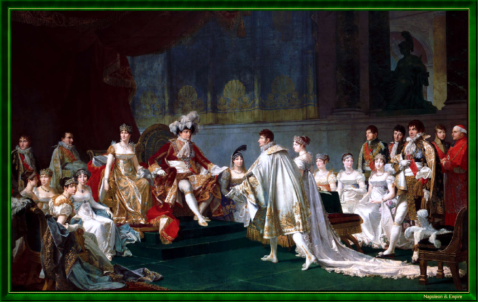 Mariage du prince Jérôme Bonaparte et de la princesse Frédérique Catherine de Wurtemberg, par J.B. Regnault