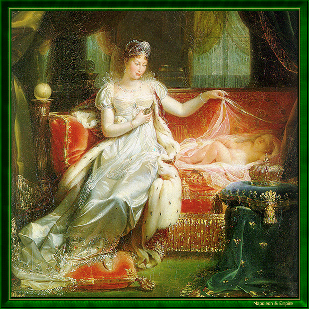L'Impératrice Marie-Louise et le Roi de Rome, par J. Franque