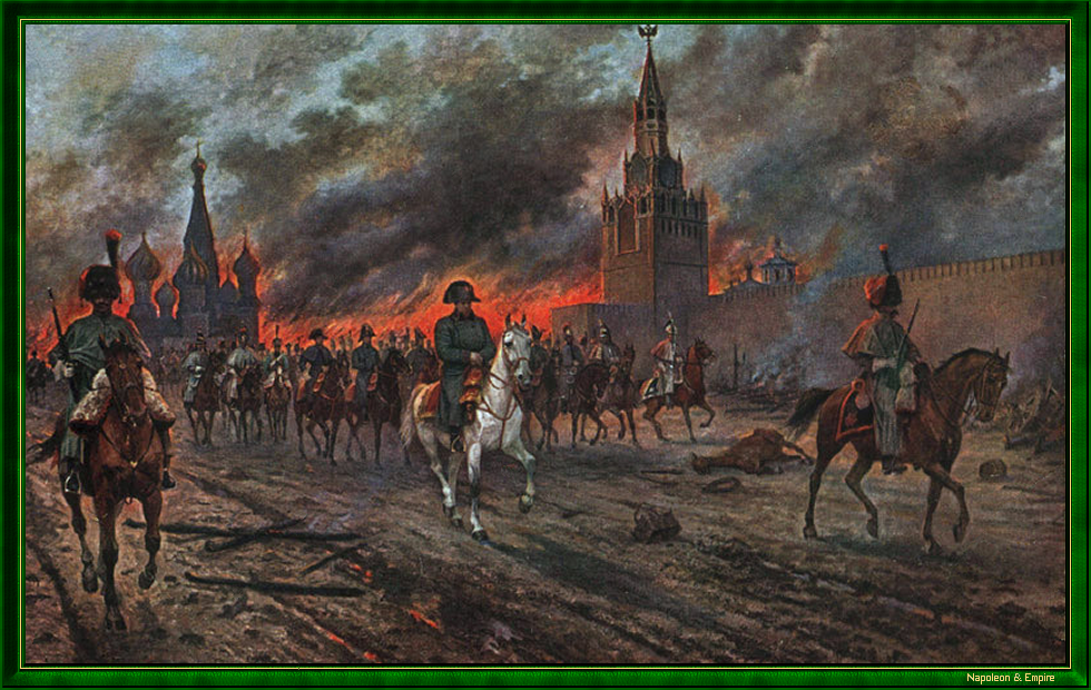 The fire of Moscow in 1812, by V. Mazurowsky