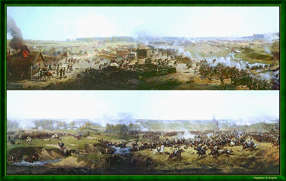 Batailles napoléoniennes - Tableau de la bataille de la Moskowa (Moskova) ou de Borodino - 