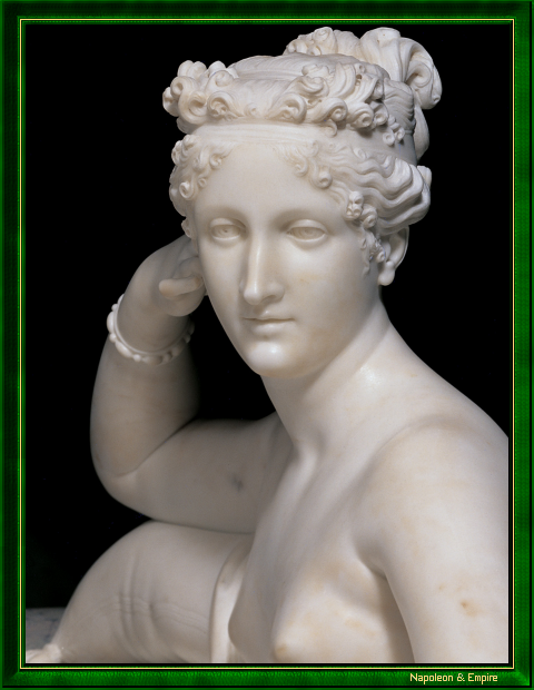 "Pauline Borghese" (detail), sculpture by Antonio Canova (Possagno 1757 - Venice 1822).