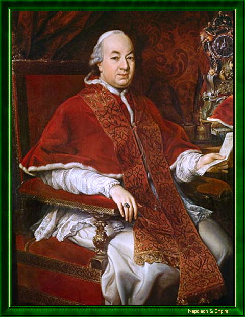 "Le pape Pie VI" par Pompeo Girolamo Batoni (Lucques 1708 - Rome 1787).