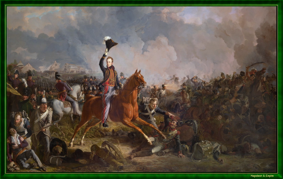 Napoleonic Battles - Picture of the battle of Quatre-Bras - 