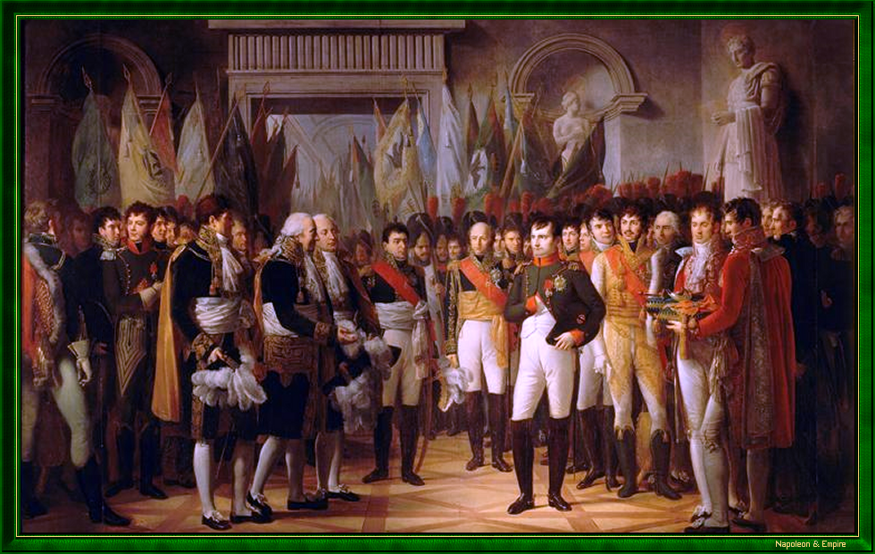 Napoléon reçoit à Berlin les députés du Sénat français