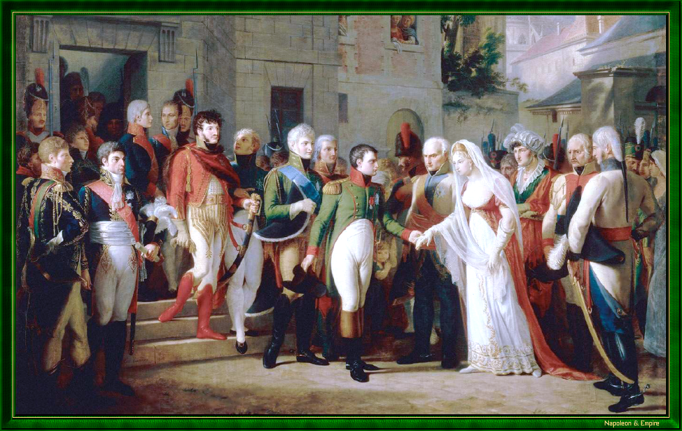 Napoléon reçoit la reine de Prusse à Tilsitt