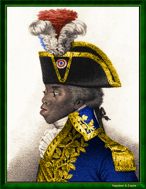 "Toussaint-Louverture", gravure du XIXème siècle.
