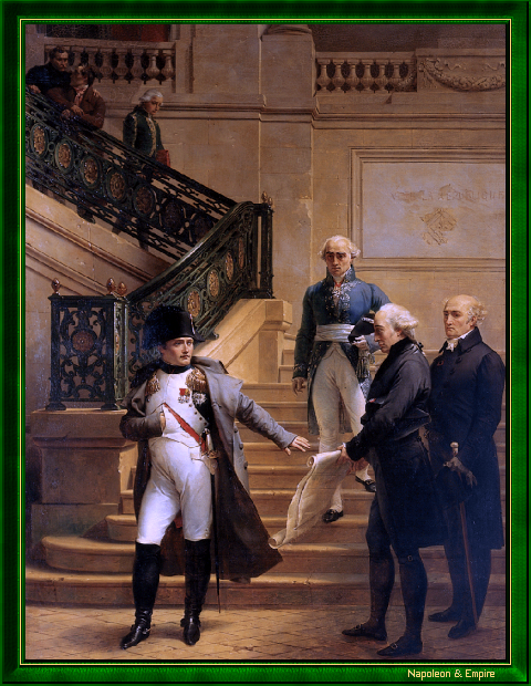 Napoleon visiting the Palais-Royal, seat of the Tribunat