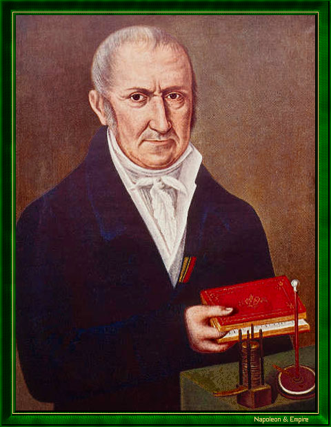 "Le comte Alessandro Volta". Anonyme du XIXème siècle.
