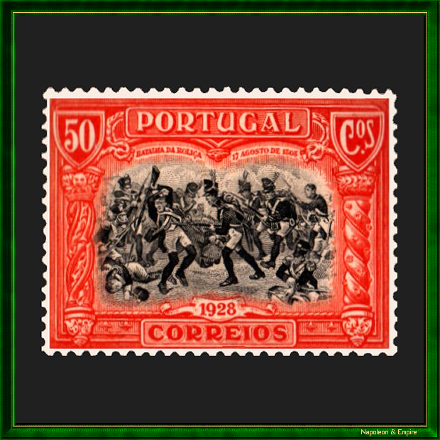 Portuguese stamp commemorating the battle of Roliça