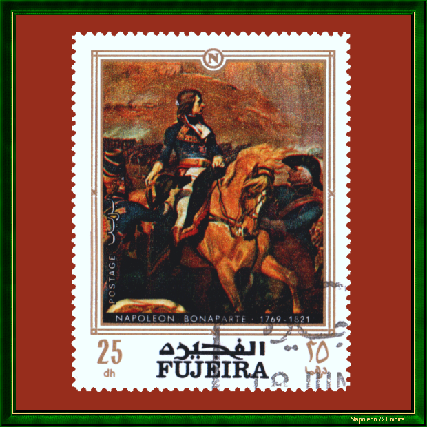 Stamp representing Bonaparte at the battle of Rivoli