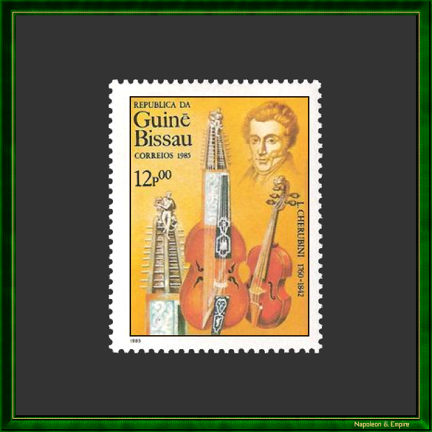 Bissau-Guinean stamp representing Luigi Cherubini