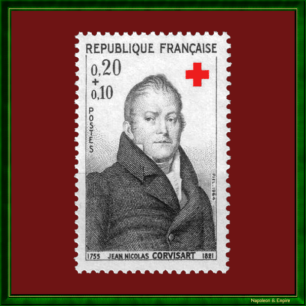 French stamp representing Jean Nicolas Corvisart