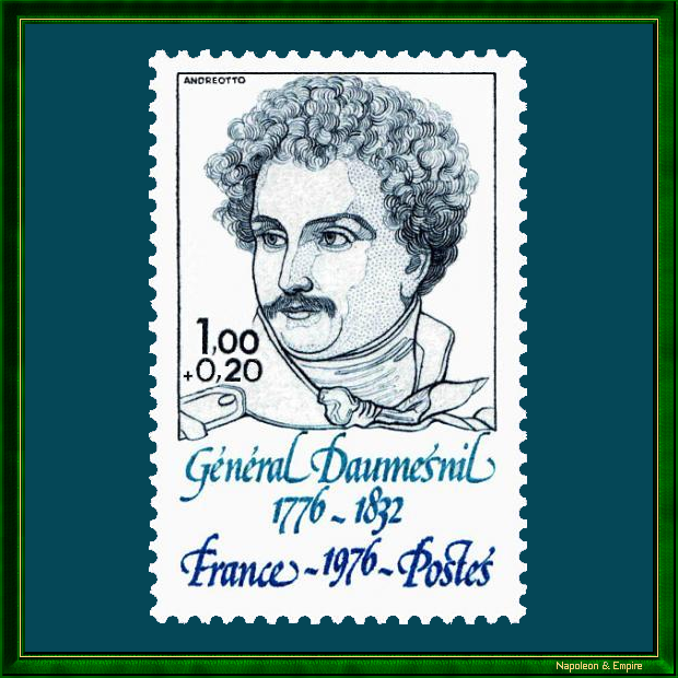 Stamp representing General Daumesnil