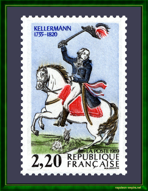 Postage stamp bearing the effigy of François Etienne Christophe Kellermann