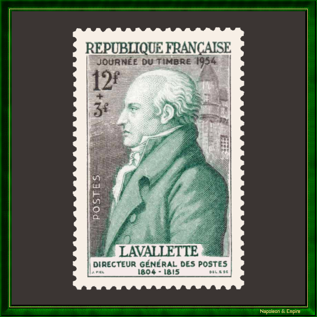 Stamp representing Antoine Chamans de Lavalette