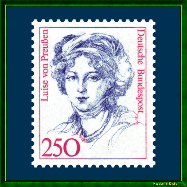 German stamp with the effigy of Louise of Prussia