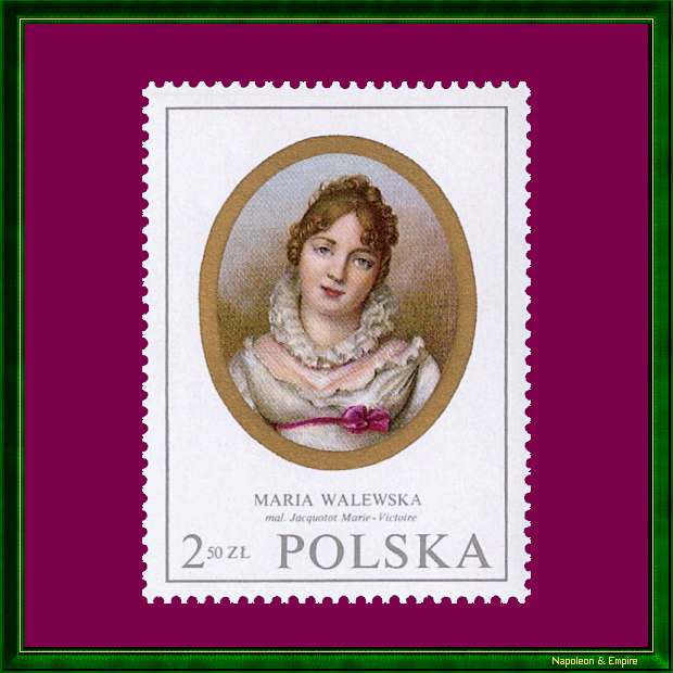 Polish stamp representing Maria Walewska